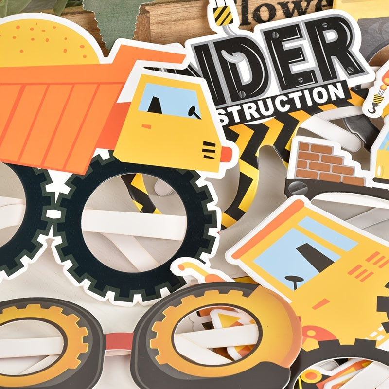12pcs Engineering Car Party Glasses Pack