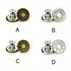 20pcs Snap Buttons Copper Alloy Star Letter Designs Easy Snap Replacement