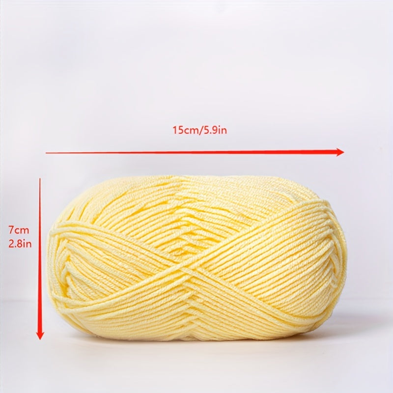 2pcs 4ply Multicolor Yarn 50g for Crocheting & Knitting Doll Clothes