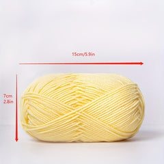 2pcs 4ply Multicolor Yarn 50g for Crocheting & Knitting Doll Clothes