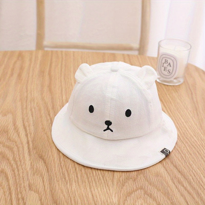 Baby Bear Ear Bucket Hat Fisherman Hat Sunscreen Cap