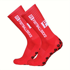 Men's Silicone Non-slip Mid-calf Football Socks
