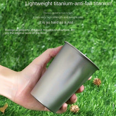 Outdoor Titanium Water Cup 300/500ml Portable Camping Drinkware