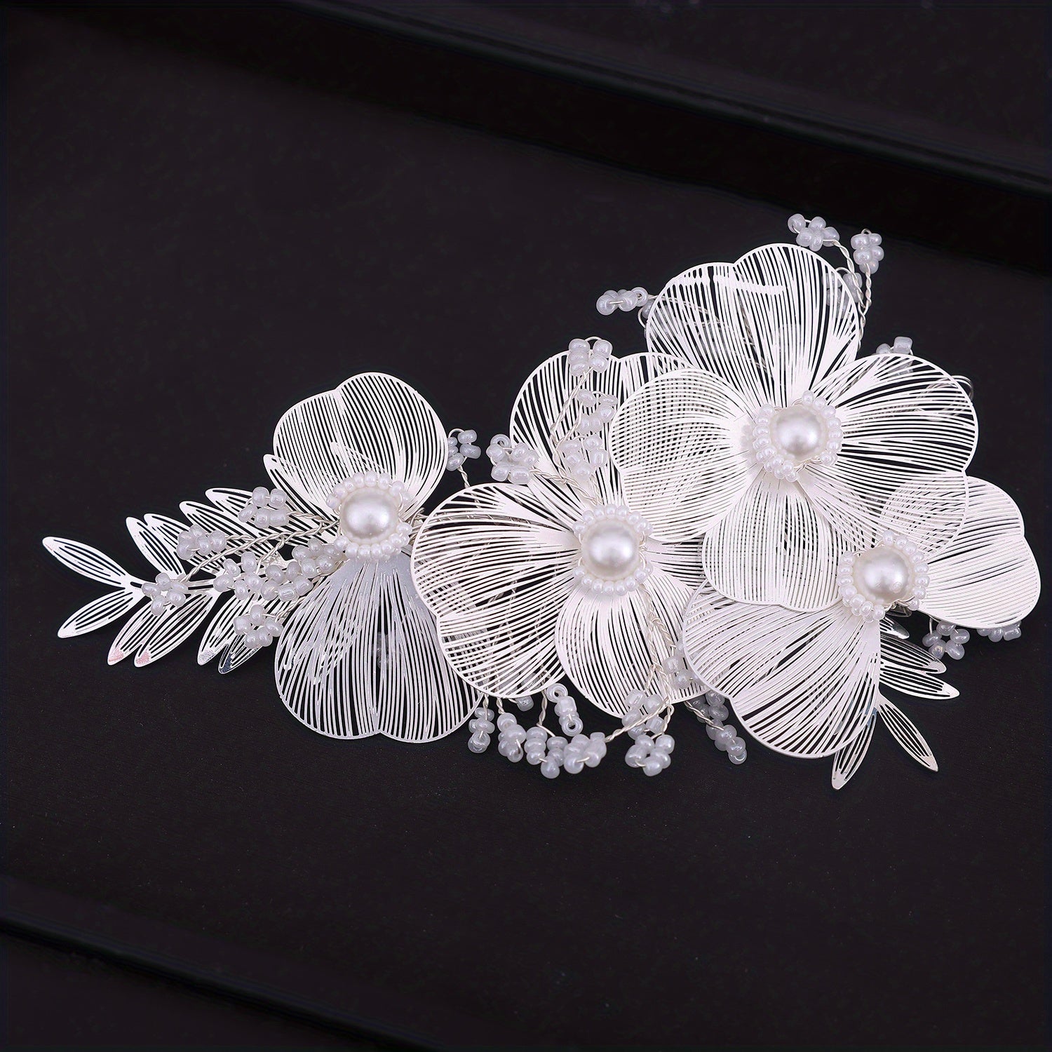 Floral Crystal Headband Girls Hair Accessories Birthday Wedding Headpiece