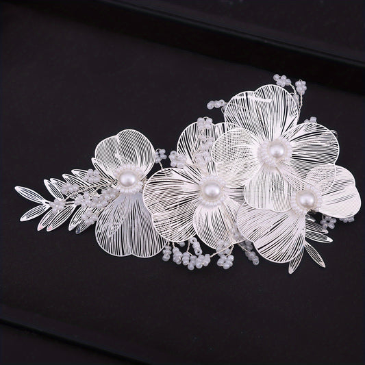 Floral Crystal Headband Girls Hair Accessories Birthday Wedding Headpiece