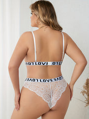 Lace Bikini Bra & Panty Two Piece Lingerie Set