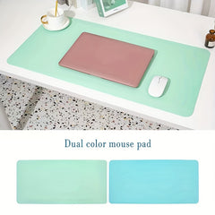 Double Sided Leather Mouse Pad Medium Office Computer Desk Pad Non-Slip 30 x 59