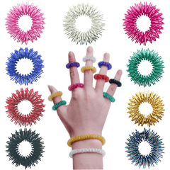 3 Pack Relax Massage Rings for Anxiety ADHD Soothing Emotional Management