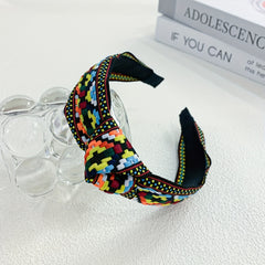 Boho Embroidery Braided Hair Hoop Hair Accessories