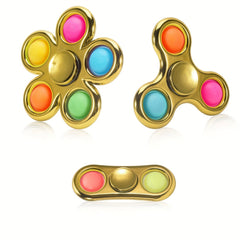 3 Pack Pop Fidget Spinner Adult Stress Relief Toy Goodie Bag Stuffers