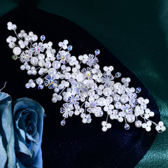 Vintage Beaded Bridal Headband Crystal & Gemstone for Weddings Prom