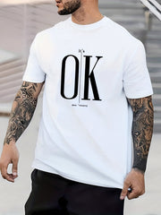 Men's Graphic Crew Neck T-shirt for Summer Casual Comfort
