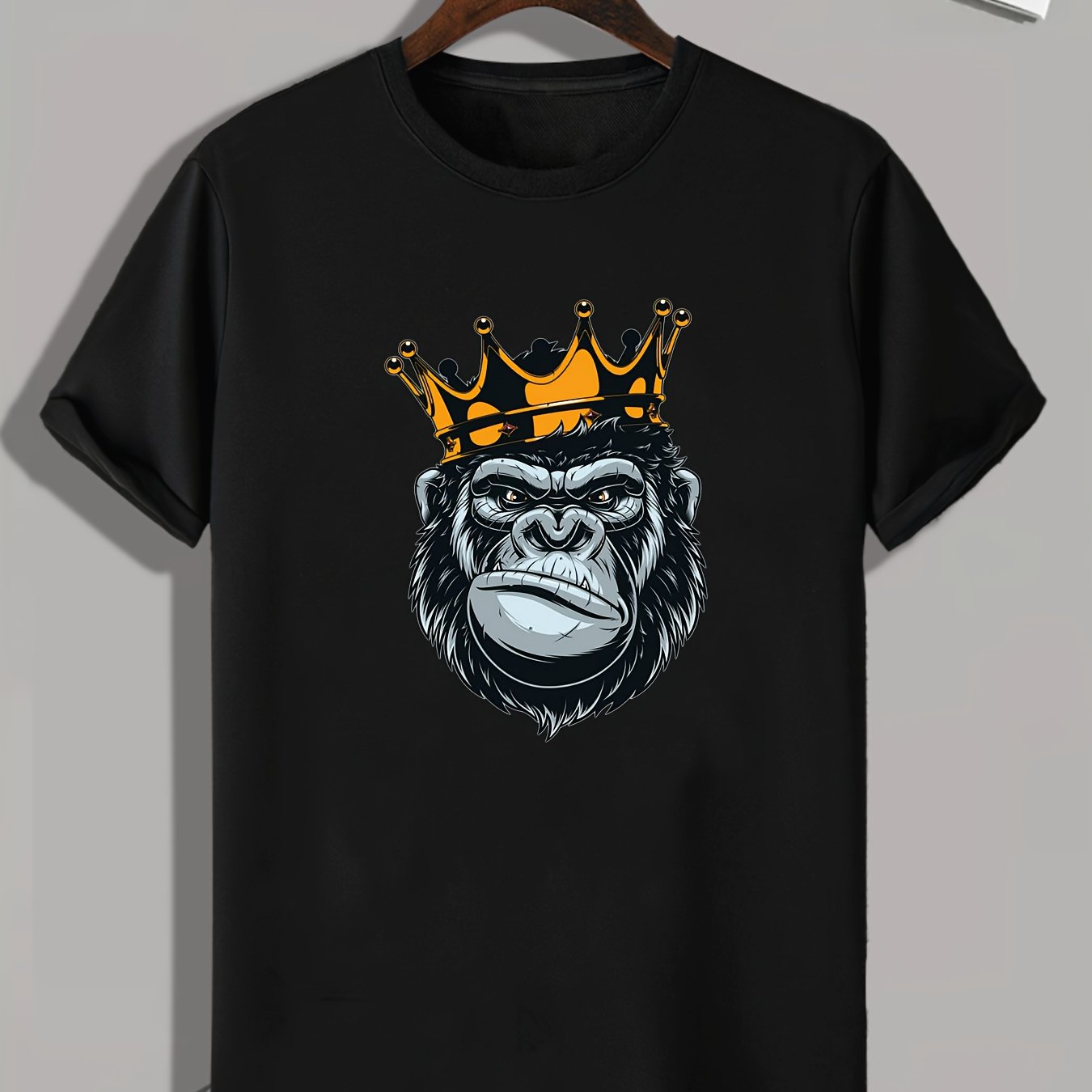 Chimpanzee King Graphic Tee for Men