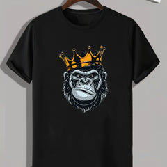 Chimpanzee King Graphic Tee for Men