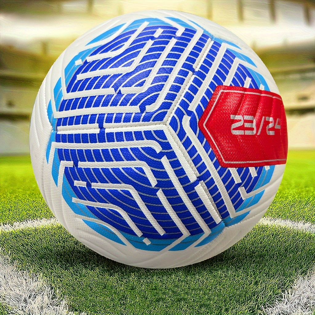 1pc Size 5 Soccer Ball Faux Leather Match Training Balls