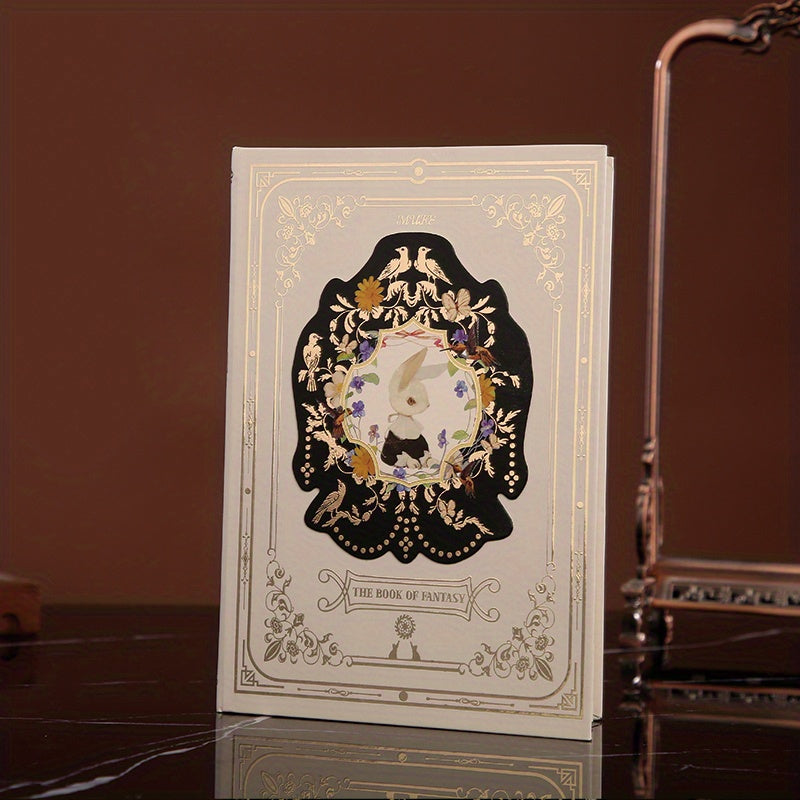 Vintage Literary Hand Account Books with 3D Cover Pages