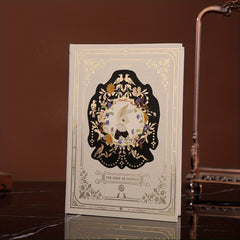Vintage Literary Hand Account Books with 3D Cover Pages