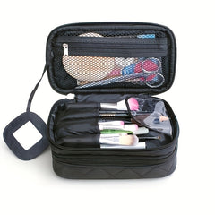Double Layer Cosmetic Bags Makeup Bag Women Travel Organizer