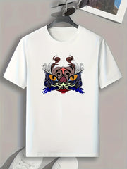 Abstract Cartoon Pattern Print Graphic T-shirt for Men