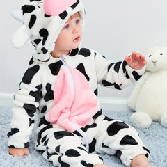 Kids Cow Hooded Onesie for Halloween Fun