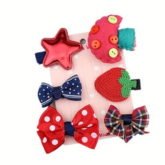 6pcs Cartoon Hair Accessories Set Princess Hairpin Headwear For Girls