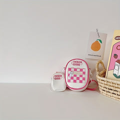Kids Checkerboard Crossbody Bag Chest Bag
