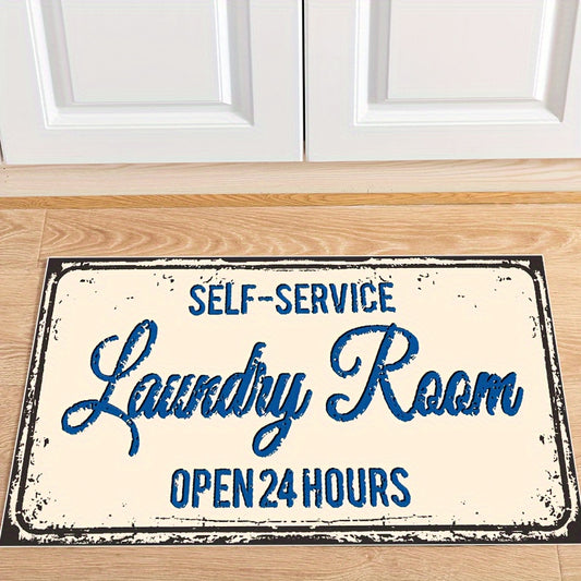 Durable Washable Area Rug Non Slip Water Absorbent Laundry Room Rug