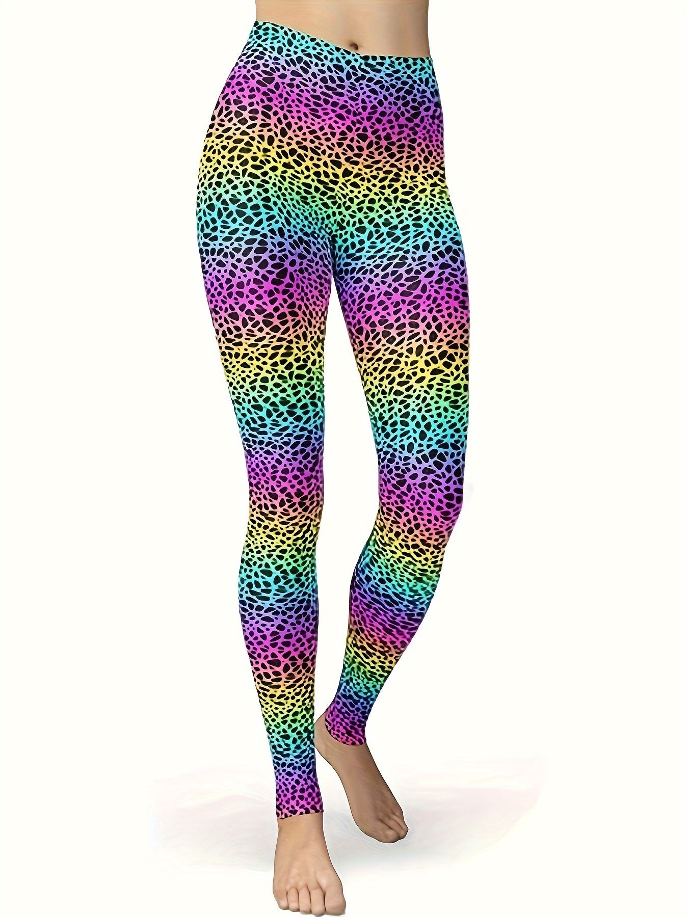 Leopard Print Yoga Pants Running Fitness Leggings