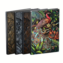 A5 Peacock Embossed Business Notebook - 100 Sheets