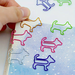 Cat & Dog Paper Clips Bookmarks, Office Supplies, Desk Accessories