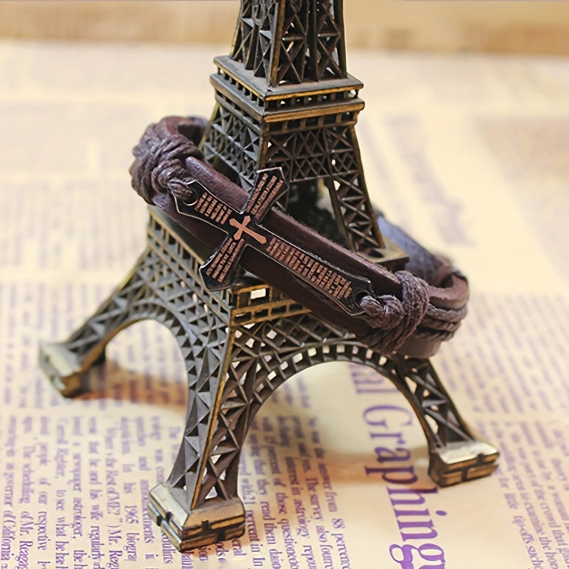 Men's Bracelet Cross Metal Punk Style Bracelet