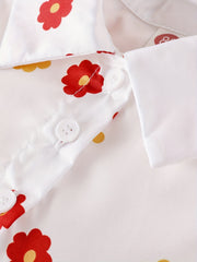 Infant Baby Floral Flutter Sleeve Dress