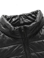 Men's Lightweight Down Jacket with Stand Collar for Winter