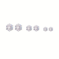 Kids Magnetic Earrings Rhinestone Stud Ear Clip Faux Diamond Jewelry