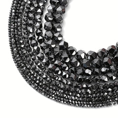 Hematite Crystal Faceted Beads 2 3 4 6 8mm Jewelry Making Findings DIY Bracelet
