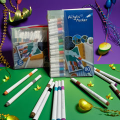 Acrylic Painting Marker Set Professional Art Markers for Graffiti and Nail Art