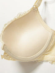 Lace Plunge & Front Buckle Push Up Bra