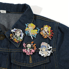 Boys Cartoon Anime Brooch Fun Pin for Hats & Clothing