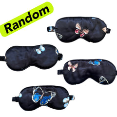 Cartoon Printed Breathable Sleep Eye Mask Soft Comfortable Blackout Blindfold