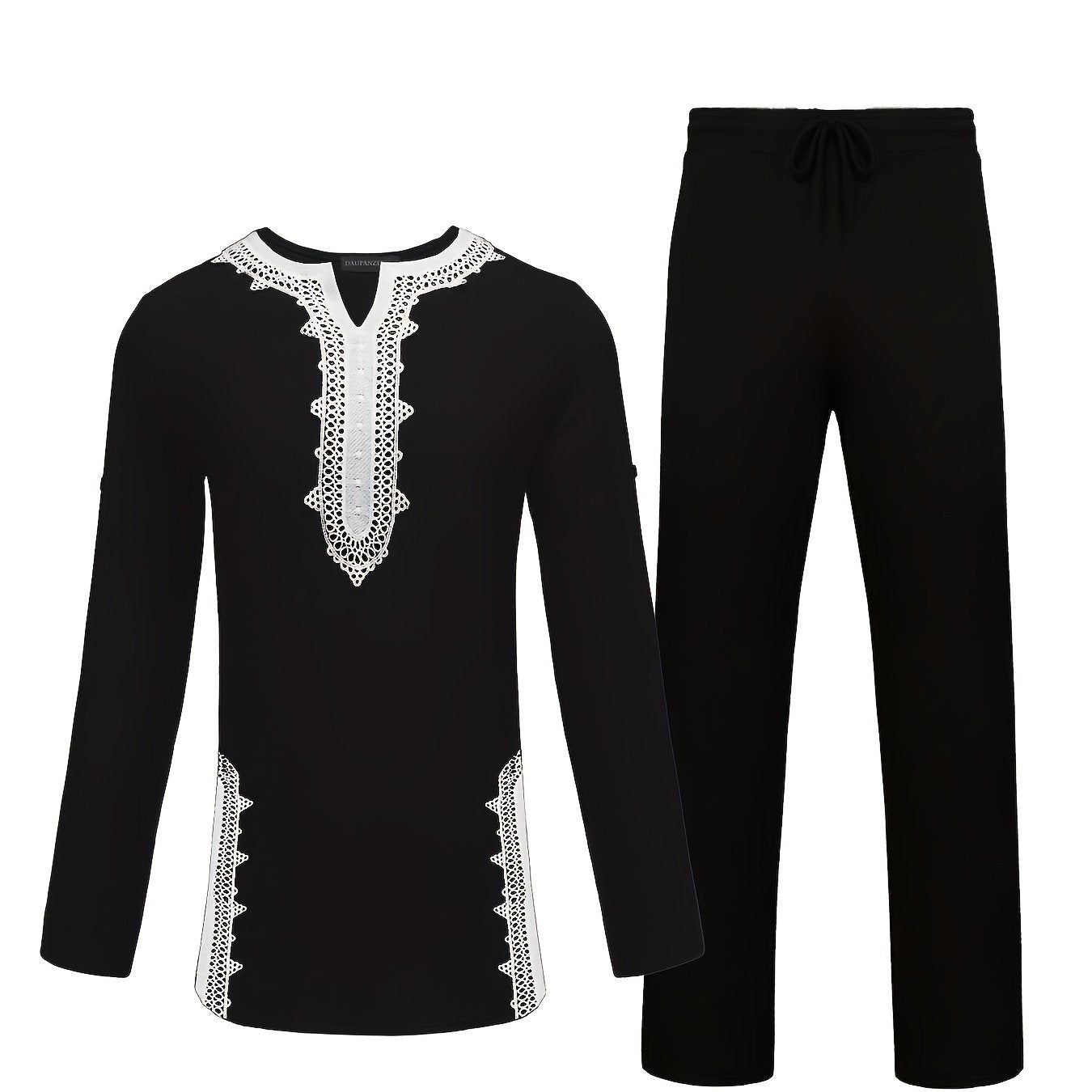 African Men Dashiki Suit Shirt Pants Set Formal Party Traditional Clothes
