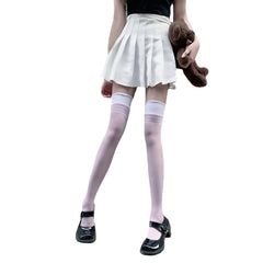 Striped Thigh High Socks Over The Knee Stockings