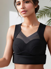 Mesh Thermal V Neck Tank Top