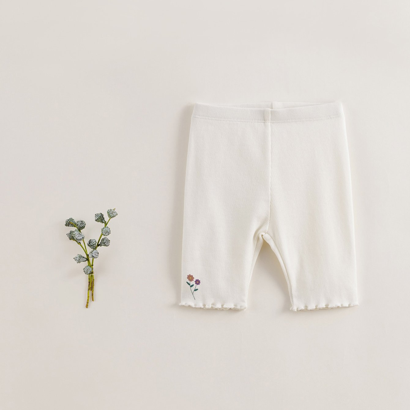 Girls Breathable Leggings Kids Summer Stretch Knitted Leggings