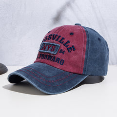 Summer Sunscreen Baseball Cap Personality Letter Embroidery Distressed