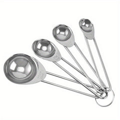 8pcs Measuring Cups/Spoons Set Stainless Steel Handle Cup Graduated Spoon