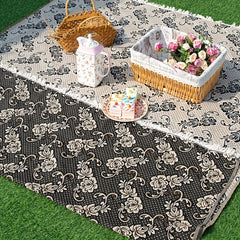 Waterproof Rose Dyed Picnic Mat for Outdoor Activities