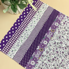 Purple Cotton Fabric For Sewing Dolls DIY Home Textile Cloth 24 89 Cm