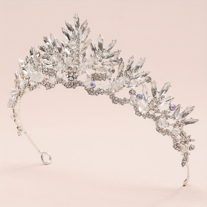 Baroque Crystal Crop Head Jewelry Headband Women's Hair Accessories