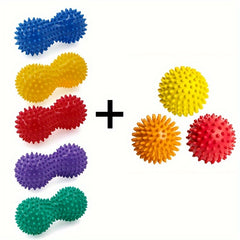 1pc Peanut & Round Massage Ball Set for Fitness & Muscle Relaxation