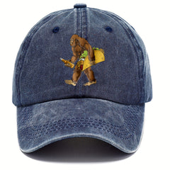 Washed Cotton Baseball Cap Adjustable Sun Hat